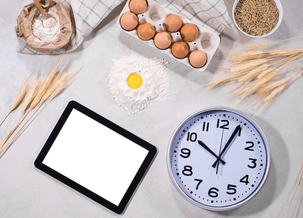 Cronometru și ingrediente